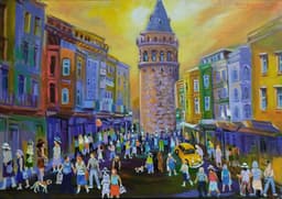 Galata da akşam  - Görsel 1